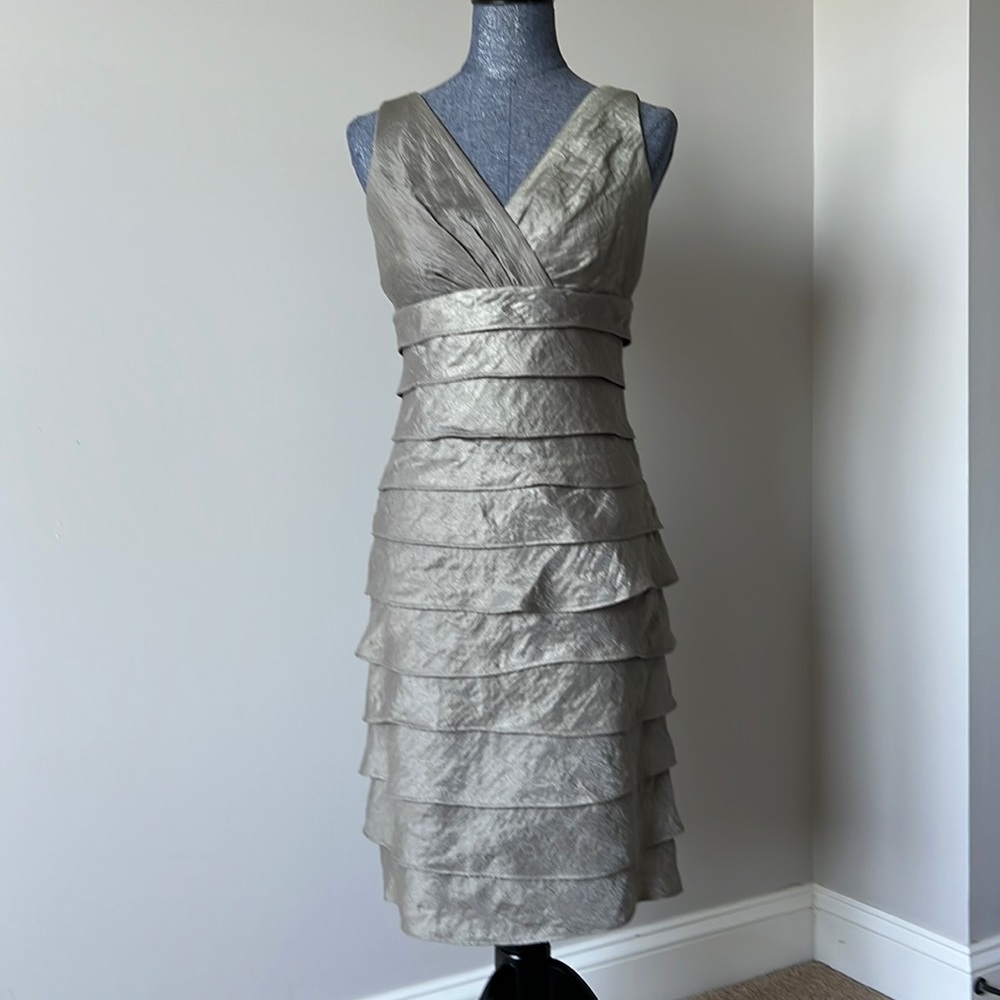 London Times pewter cocktail dress